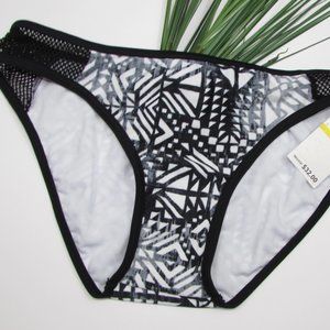 Gossip Abstract Fade Mesh Hip Bikini Bottom